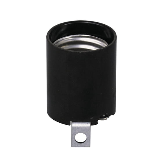 1PACK Leviton Keyless Medium Base Brown Lamp Socket