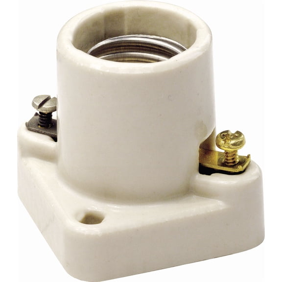 Leviton Lampholder in White UL Listed for US Residential Electrical Code Compliance, Drop-in NEC-Standard Wiring
