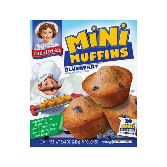 Little Debbie Muffins, Blueberry, Mini
