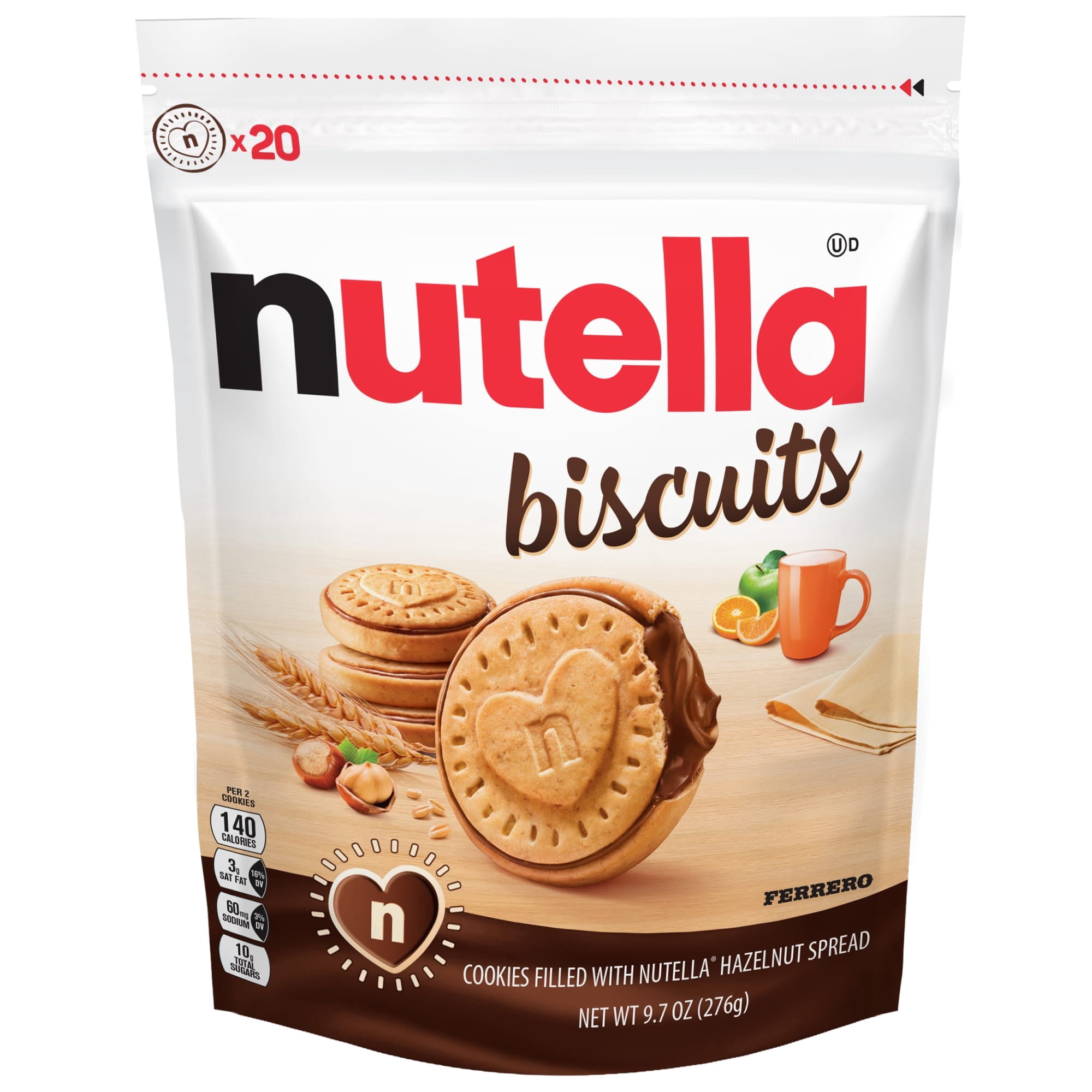 Nutella Biscuits: Creamy Nutella Heart in a Crunchy Cookie 1PACK