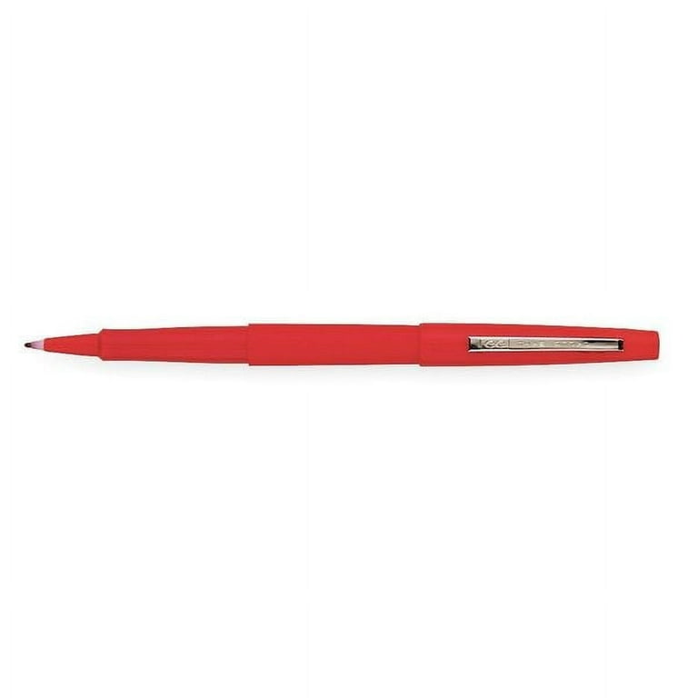 1PACK PaperMate 8420152 Porous Point Felt Tip Pen, Medium Red PK12