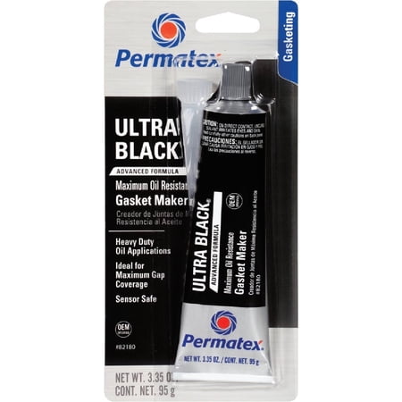 1PACK Permatex 3 Oz. Ultra Black Silicone Gasket Maker