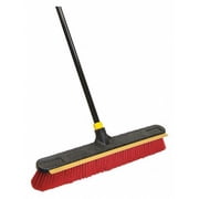 1PACK Quickie 635 Push Broom, 60" Handle L, 24" Broom W