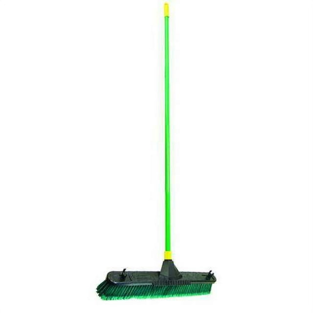 Quickie 24" Green Super Bulldozer Indoor/Outdoor Push Broom