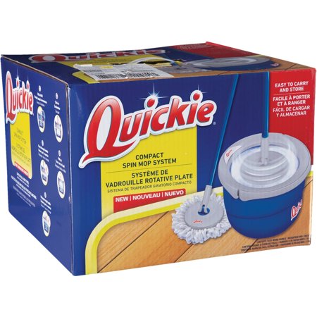 1PACK Quickie Compact Spin Mop & Bucket System