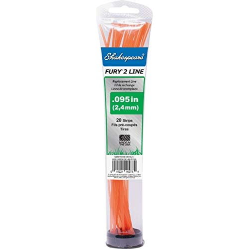 Shakespeare Fury 2 0.095 in. Dia. x 12 in. L. Universal Pre- Trimmer Line 20-Piece - 1 Each