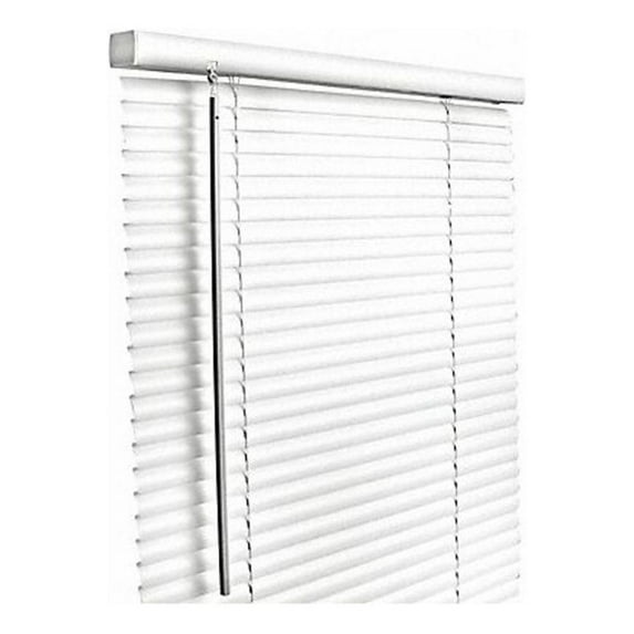 1PACK Sim Supply Mini Blinds,60" Lx 34 1-2" W,White,Vinyl 493N62 493N62 ZO-G7796178