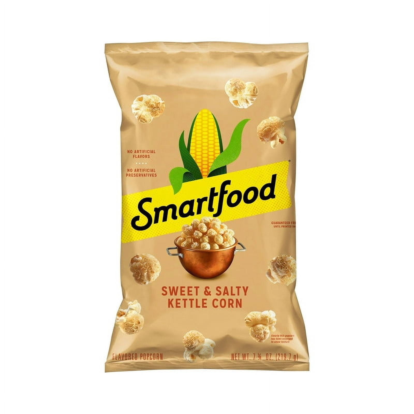 (1PACK), Smartfood Kettle Corn Flavored Popcorn,