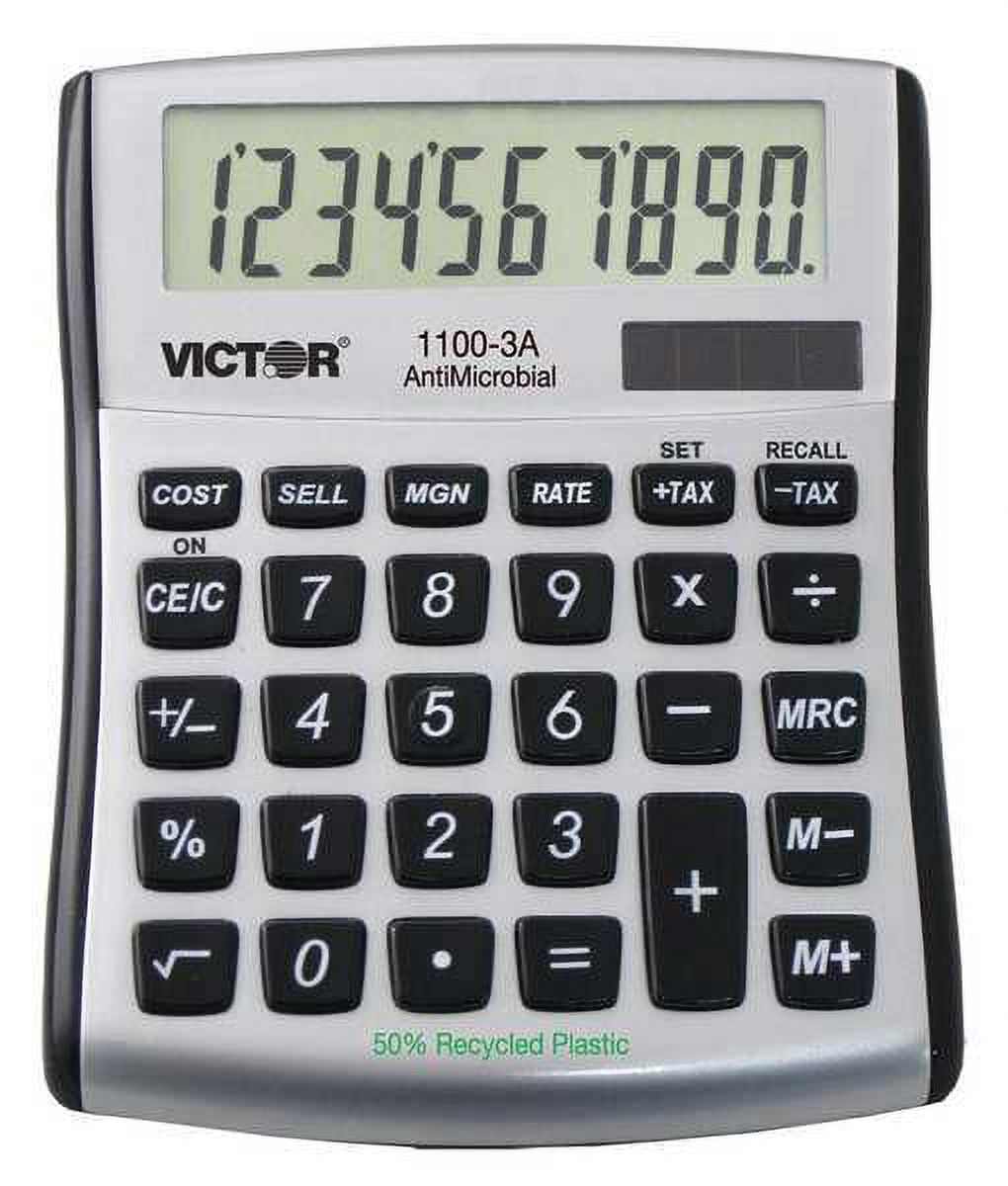 1PACK Victor 1100-3A Portable Calculator, LCD, 10 Digits