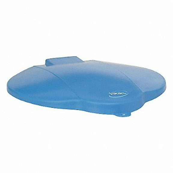 Vikan Round Pail Lid, 12 1/4 in Dia, Blue, Polypropylene 56873