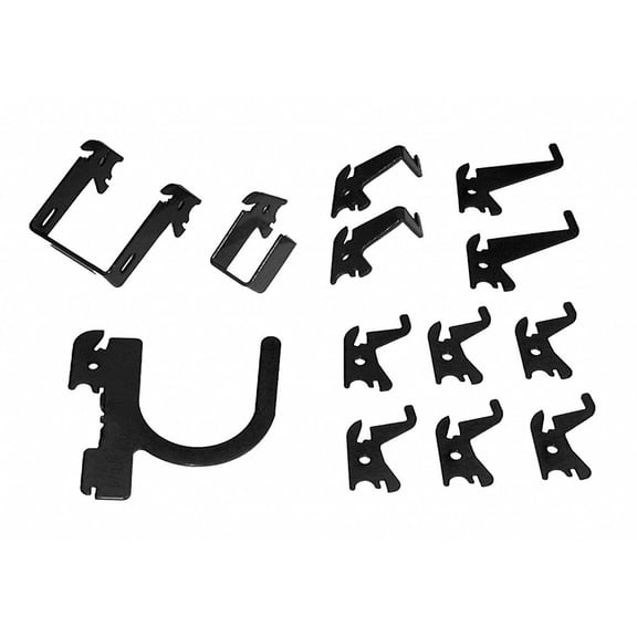 1PACK Wall Control Slotted Toolboard Hook Kit,1 in 35-K-BASBK 35-K-BASBK ZO-G7428355