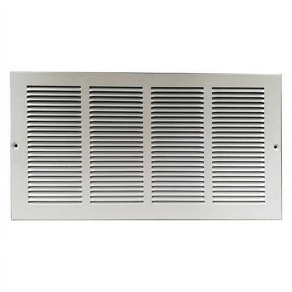 1PACK ZoroSelect 4MJR3 Return Air Grille , 8 X 16 , White , Steel