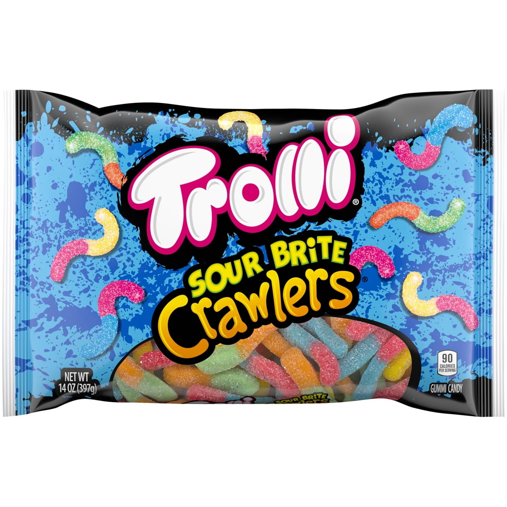 (1PAK),Trolli Sour Brite Crawlers Gummy Candy,