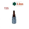thumbnail image 1 of 1PC 1/4 Inch 38mm Hex Torx Screwdriver Bit Chrome Vanadium Steel Drive Socket Hand Tools T8/10/15/20/25/27/30/40, Essential Torx Bit Set for Home Repairs, T25, 1 of 1