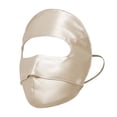 thumbnail image 1 of 1PC 100% Mulberry Silk Full Face UV Protection Mask - Beige Adjustable Sun Shield for Summer, 1 of 5