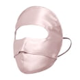 thumbnail image 1 of 1PC 100% Mulberry Silk Full Face UV Protection Mask - Pink Adjustable Sun Shield for Summer, 1 of 5