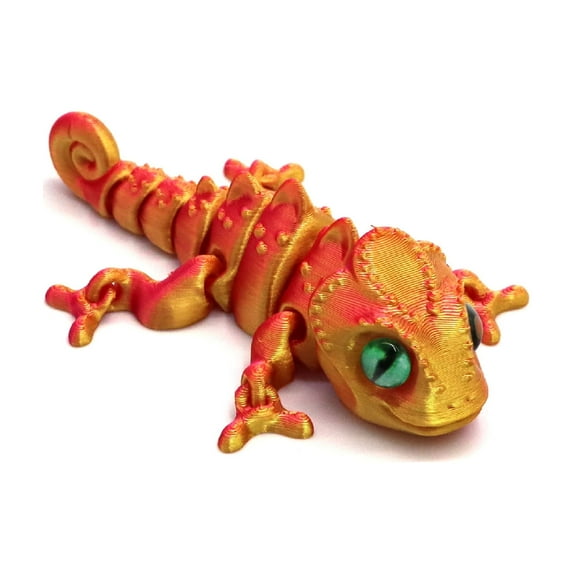 1PC 10CM Laser red gold 3D printed chameleon lifelike eyeball animal ...