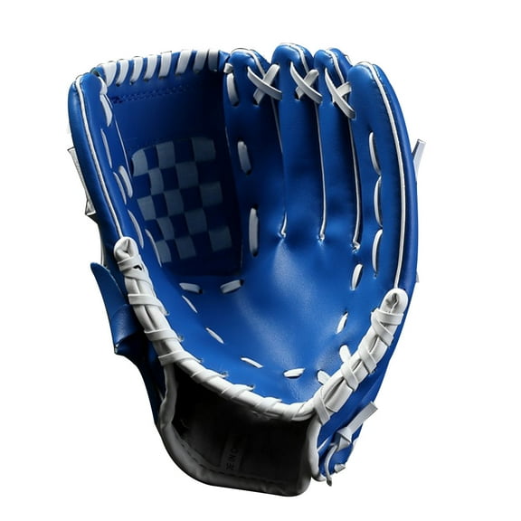 1PC 12.5 Inch Thicken Infield Pitcher Baseball Gloves Softball Gloves Infielder's Glove for Children Man Women Adolescents Sports (Blue)