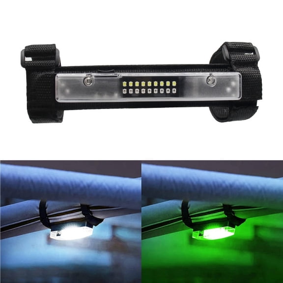 1PC 12V Roll Bar Mount 18 Led Light Dual Tone Dome Lamp Bumper for UTV ATV Golf Work Light