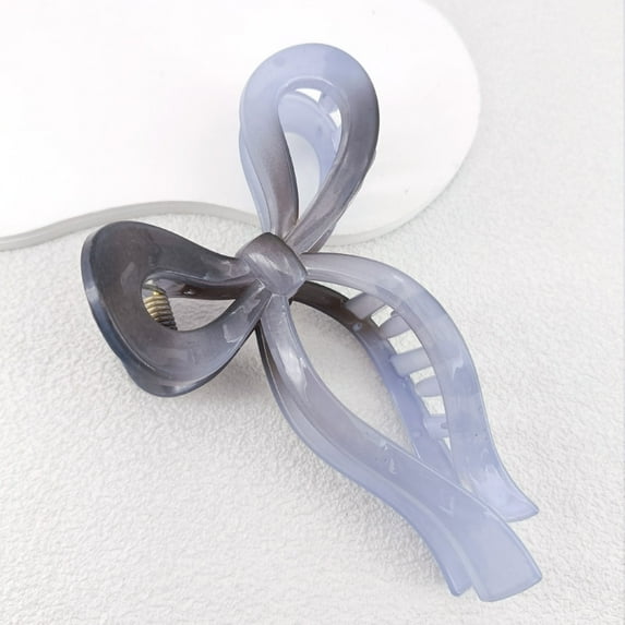 1PC 13cm Simple And Versatile Hollow Streamer Bow Ties Gifts For Women and Girls Plastic Hair Claw Clip Hairpin Hair Accessories