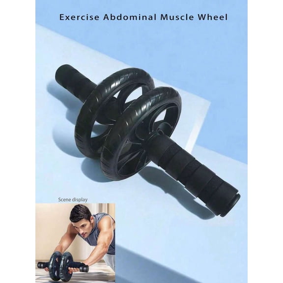 1PC 14 Inch Anti Slip Abdominal Muscle Roller For Abs Exercise Equipment For Core Exercise Equipment For Men And Women's Home Exercise Equipment, Gym, Sport, Gym, Home Exercise, Abdominal Wheel