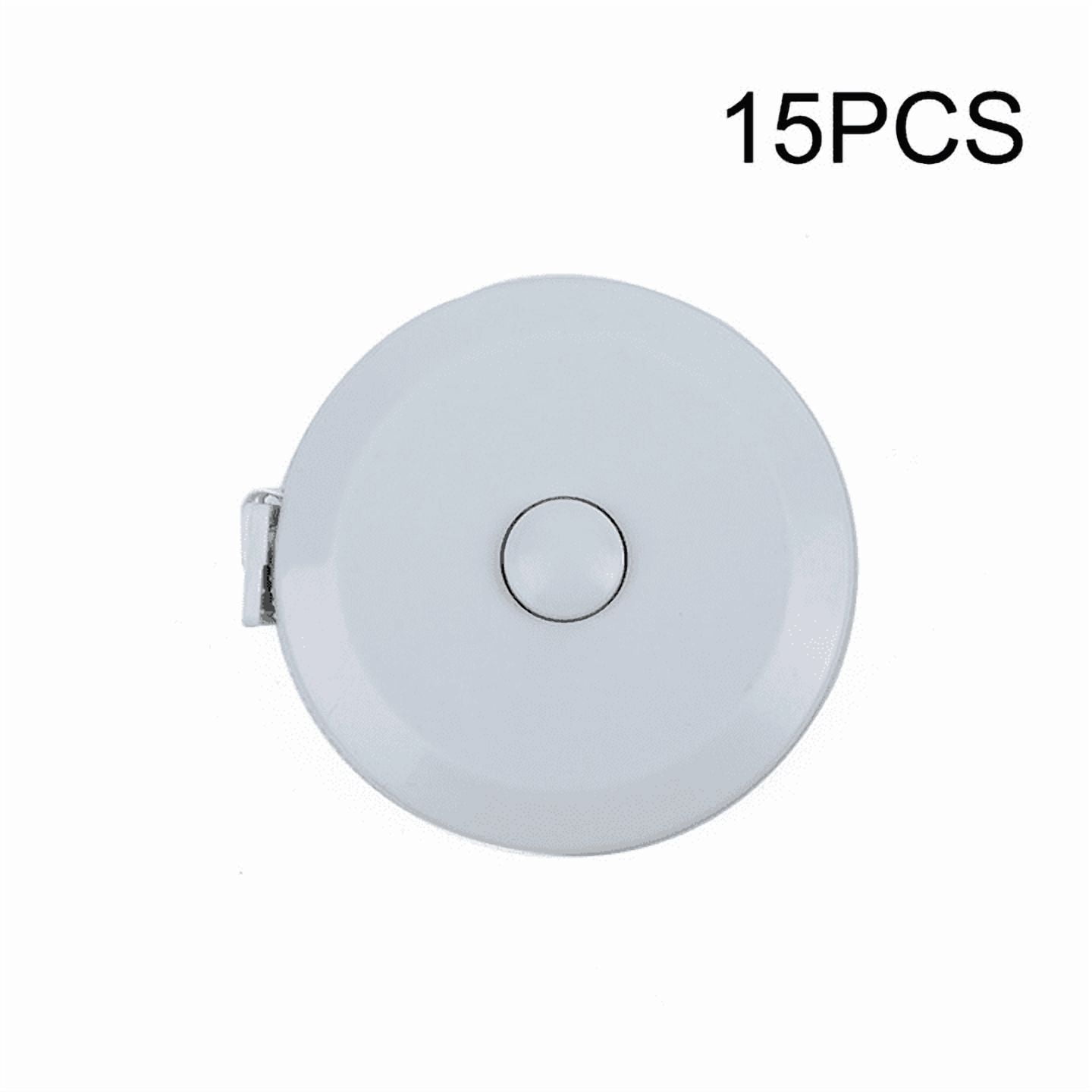1PC/15PCS 1.5m Small Tape Measure Portable Student Soft Leather Three Measurement Clothes Automatic Recycling
