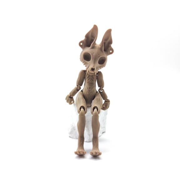 1PC 16.5CM 3D printed skeleton cat full-joint movable skeleton model decorative desktop ornament for Halloween