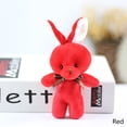 thumbnail image 1 of 1PC 16cm Plush Rabbit Toy with Ribbon Bow - Siamese Rabbits Key Chain Pendant, Gifts for Kids & Children, Wedding Favors, 1 of 8