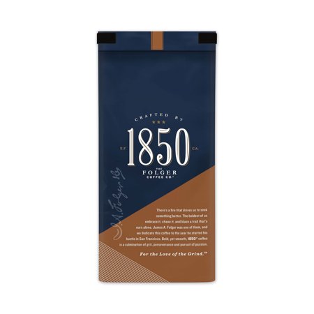 1PC 1850 Coffee, Pioneer Blend, Medium Roast, Ground, 12 oz Bag