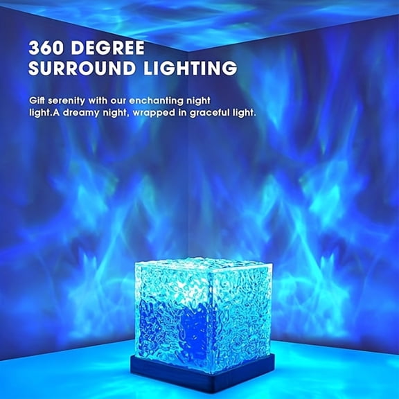 1PC 2026 LED Star Galaxy Projection Lamp, USB Plug-and-Play, Auto Rotating Multi-Color, Bedroom Game Room Home Theater, Christmas Decor, Durable No Installation