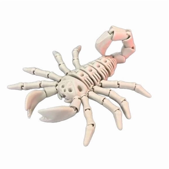 1PC 22CM 3D Printed Movable Scorpion Skeleton Model Simulation Prank Halloween Decoration