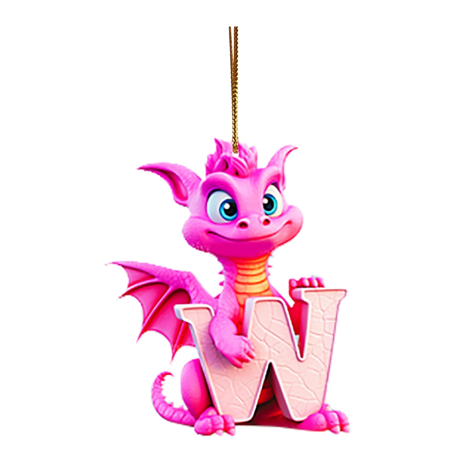 1PC 26 Letters Christmas Glass Ornament Beach Set Beads Chain for