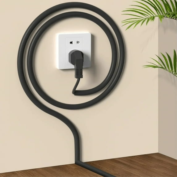 1PC 2m/78.74inch Cord Management Channel,Invisible Decorative Wire Cover, Anti-Step Protector, Adhesive Soft Cable Racew