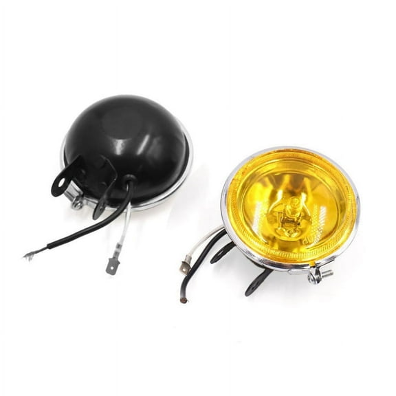 1PC 3.5 Inche 12V 55W LED DRL Round Car Fog Lamp Driving Daytime Running Light Bright Yellow