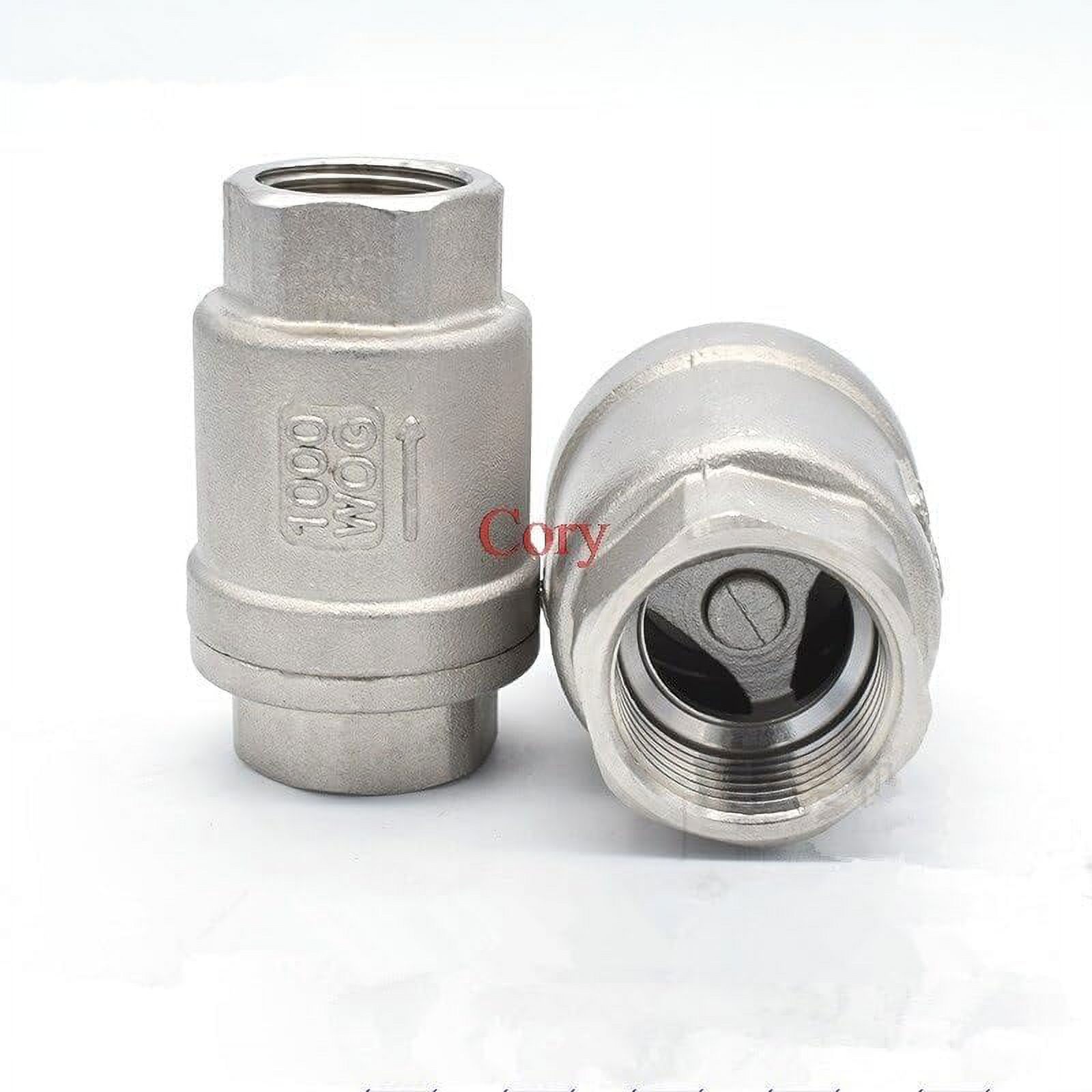 1PC 304 Stainless steel Vertical Lift Check Valve one-way valve Non- Valve 1/2" 3/4" 1" 1.2" 1.5" 2"