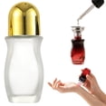 thumbnail image 1 of 1PC 30ml Frosted Refillable Roll On Bottle – Empty Rollerball Container for DIY Essential Oils, Perfume, Deodorant, Skincare (Oval Shape), 1 of 9