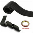 thumbnail image 1 of 1PC 35.4 inch Rear Bumper Guard Trunk Edge Black Rubber Protector Strip Trim Cover, 1 of 24