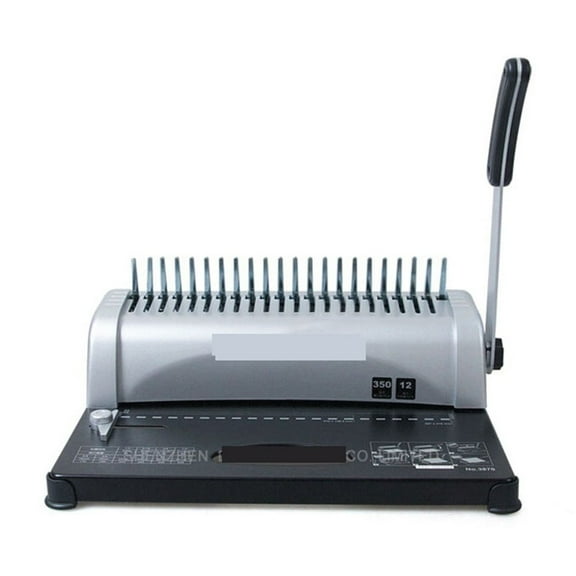 1PC 3870 Practical 21 Holes A4 Manual Comb Book Binding Machine,can Punch 12sheets At A Time ,Easy to Use