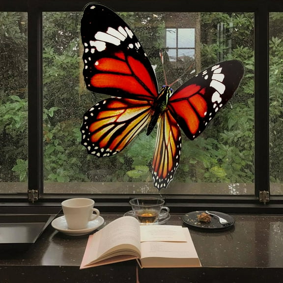 1PC 3D Giant Butterfly Wall Stickers Decor,Large Butterflies Wall Decals Removable DIY Home Art Decorations for Birthday Party Christmas Wedding Kids Room Bedroom