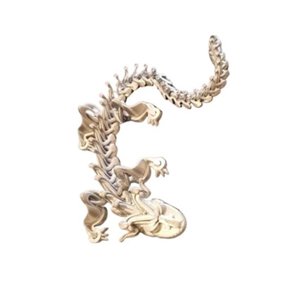 1PC 3D Mechanical Clown Dragon 3D Printing