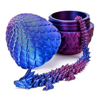 1PC 3D Printed Dragon Egg Action Figure Dragon Full Articulated Dragon Modle Movable Rotatable Articulated Desktop Ornament