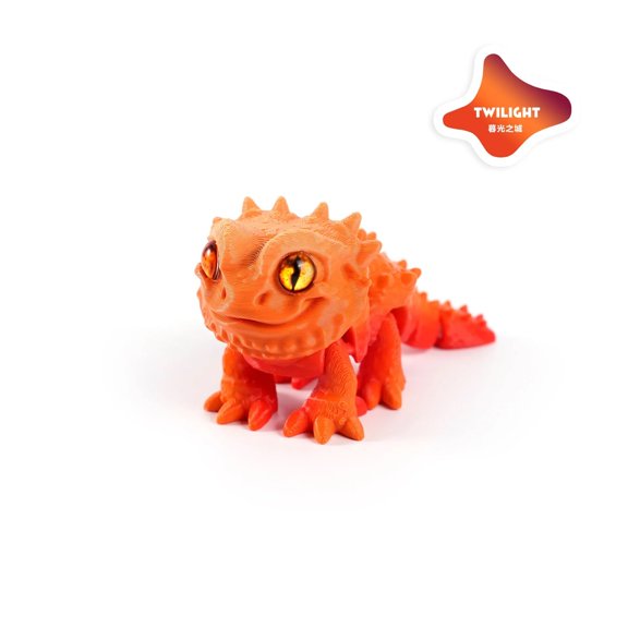 1PC 3D Printed Mane Lion Lizard Movable Joint Fidget Figurine Simulation Lizard Office Desktop Ornament Gifts Crafts Figurines