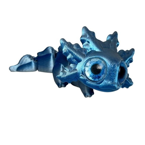 1PC 3D Printing Salamander Figures Multi-joint Movable Simulation Eyes For Home Accessories Gift Living Room Decoration