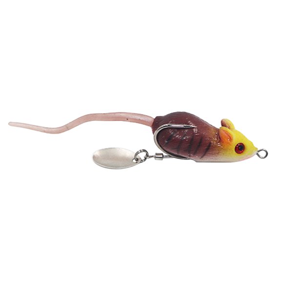 1PC 3D Realistic Fishing Lure Kit Artificial Fishing Soft Lure Topwater Lures Baits Soft Rubber Long Tail with Hook for Freshwater Saltwater Snakehead Bass