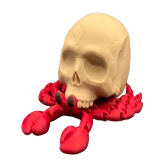 1PC 3D printed Halloween hermit crab with movable joints