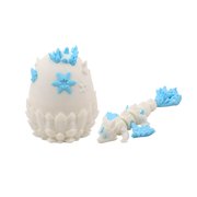 1PC 3D printed crystal dragon egg ornament - Xiaolong movable joint, 3D collectible desktop decoration, suitable for indoor and outdoor use, perfect gift choice