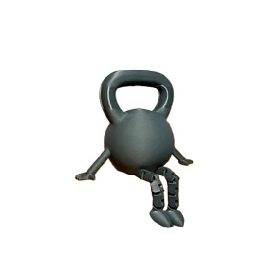 1PC 3D printed kettlebell partner with movable joints