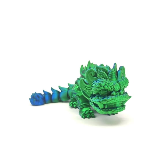 1PC 3D-printed lion dance and dance Chinese auspicious one-piece joint movable national trend figurine