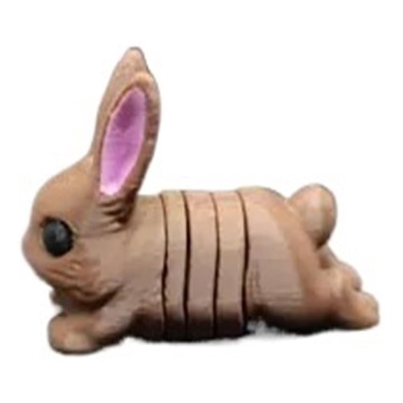 1PC 3D printed rabbit movable doll with movable joints