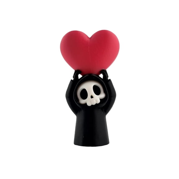 1PC 3D printed skull hugging cute gothic style mini statue